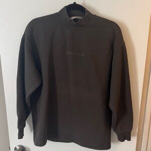 Essentials Men's Dark Gray Crewneck Sweater